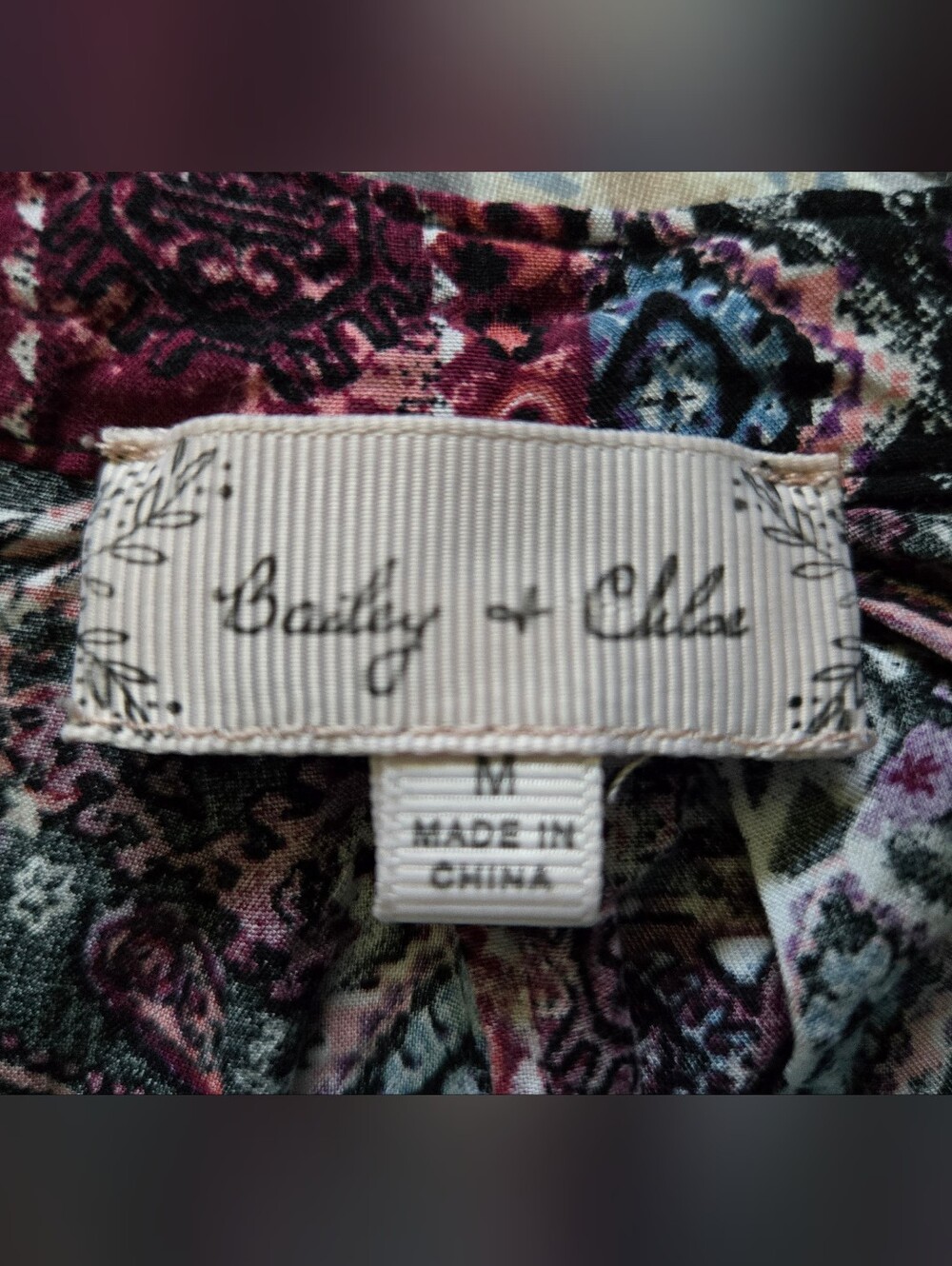 Bailey & Chloe bohemian blouse-M #055 - Picture 4 of 7